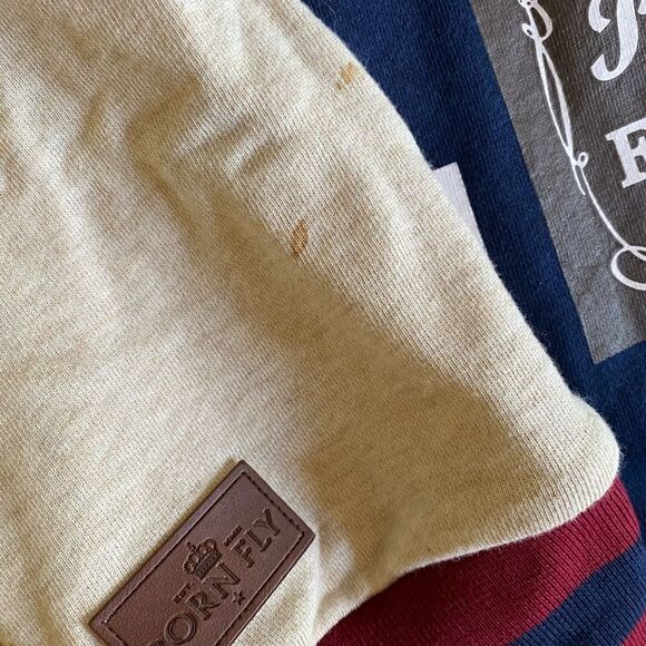 Born Fly Men's Long Sleeve Size 3XL All Over Graphic Hip Hop Cotton Shirt - Picture 4 of 4